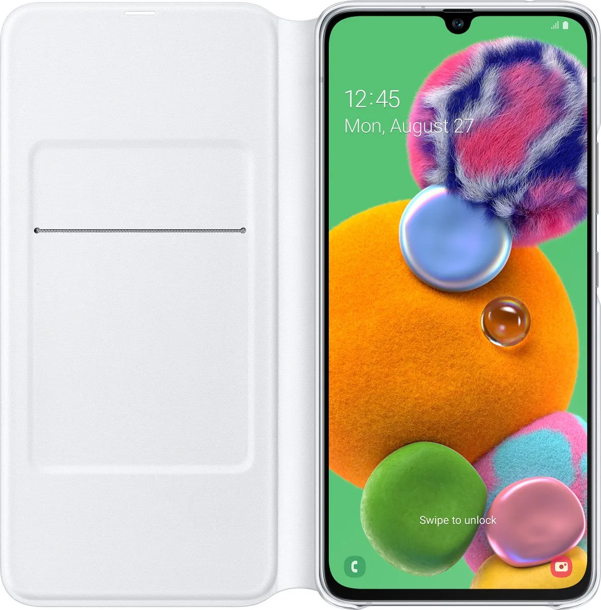 Samsung Wallet Cover Galaxy A90 5G - Wit