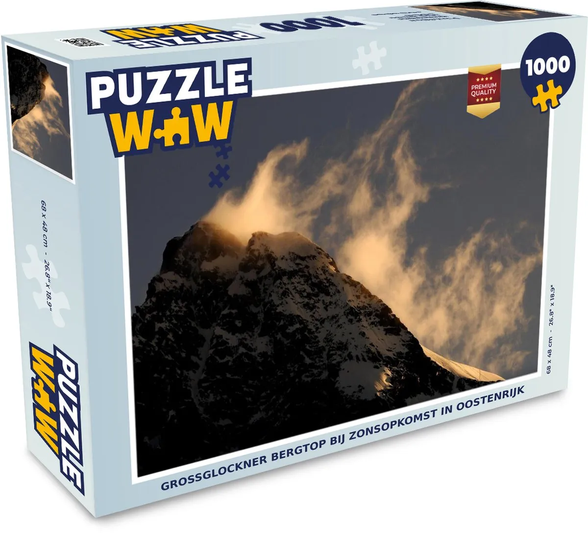 PuzzleWow Großglockner Zonsopkomst Legpuzzel 1000 Stuks