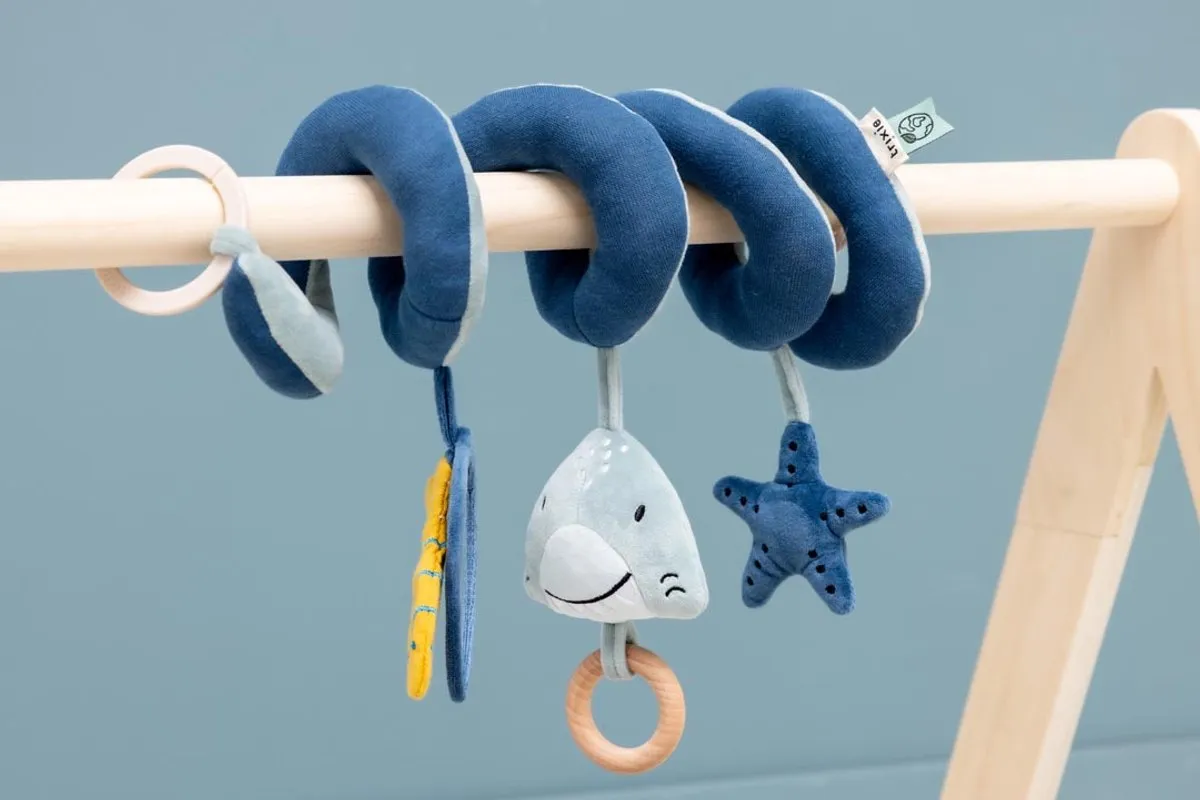 Trixie Activiteitenspiraal Mr. Shark - 3m+ - Blauw