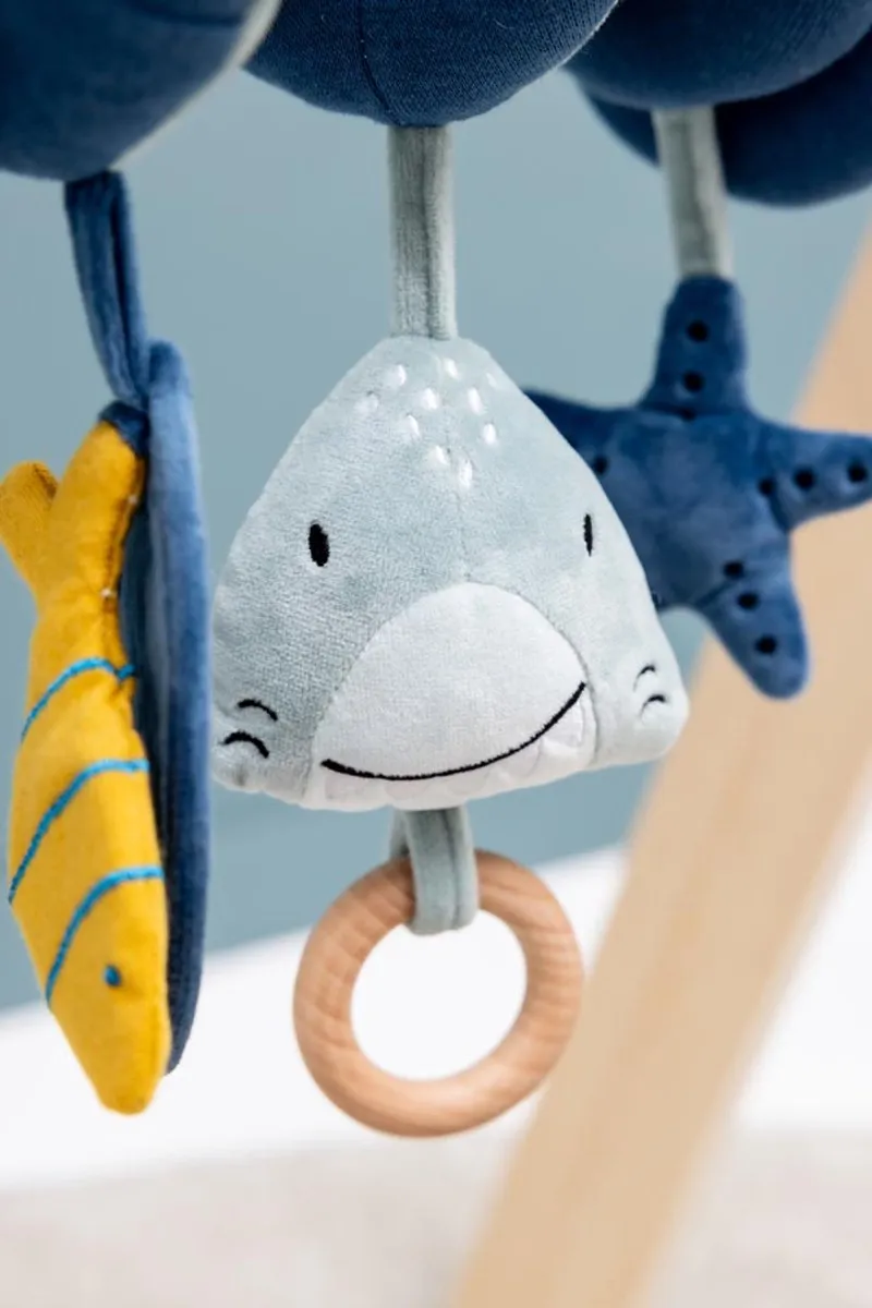 Trixie Activiteitenspiraal Mr. Shark - 3m+ - Blauw