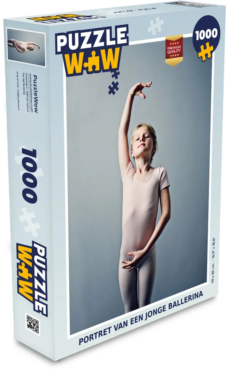 PuzzleWow Portret van een jonge ballerina Legpuzzel 1000 Stuks