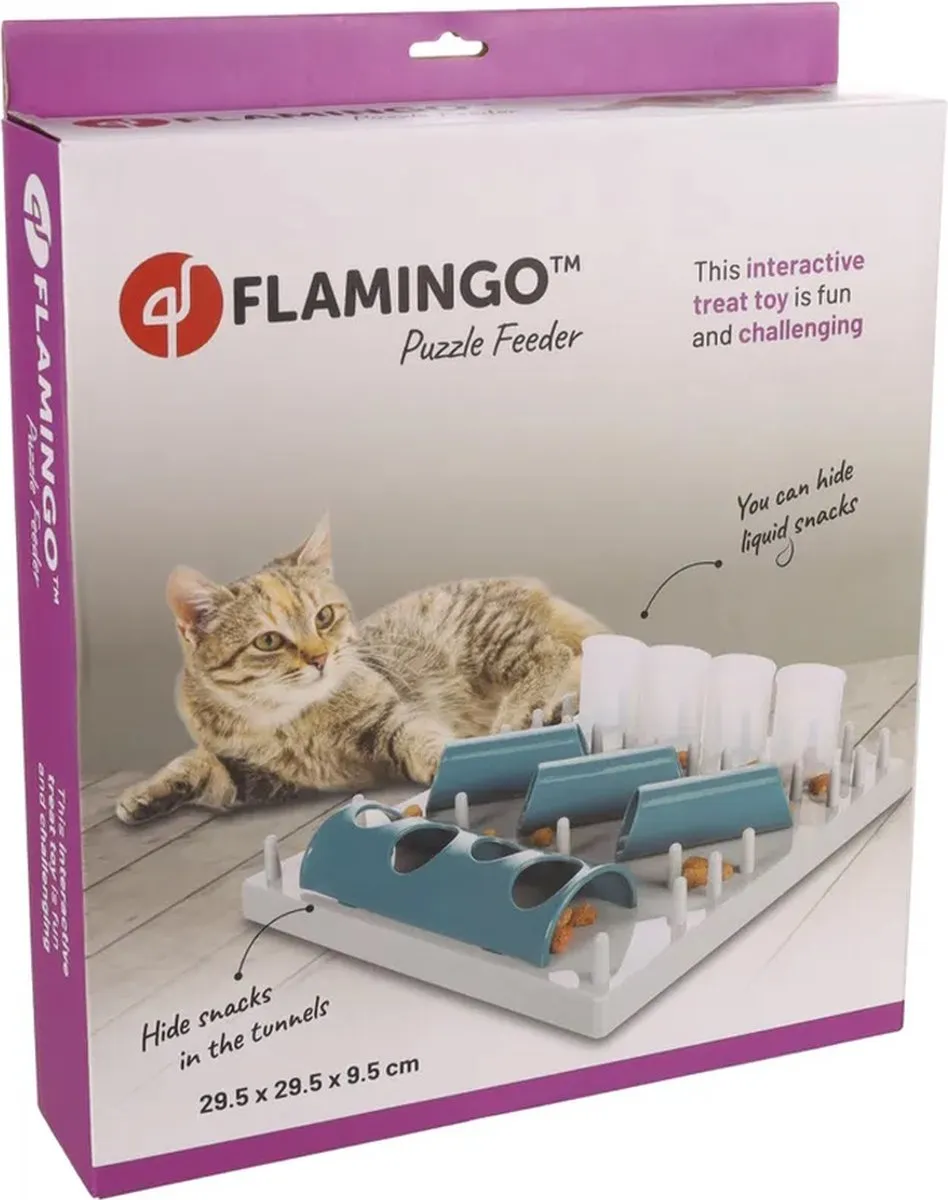 Flamingo Fumbo Interactief Hondenspeelgoed - 29,5x29,5x9,5cm - Grijs