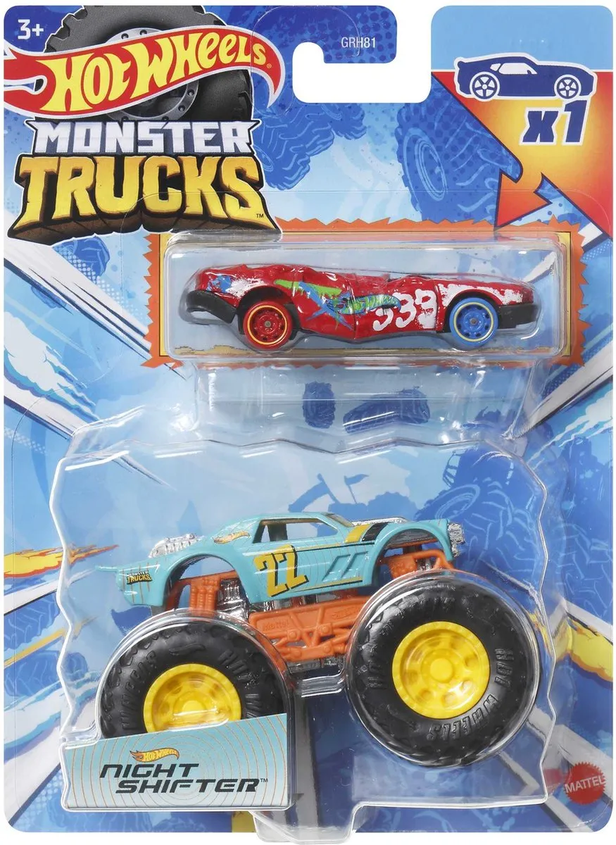 Hot Wheels Night Shifter Monster Jam Truck 1:64