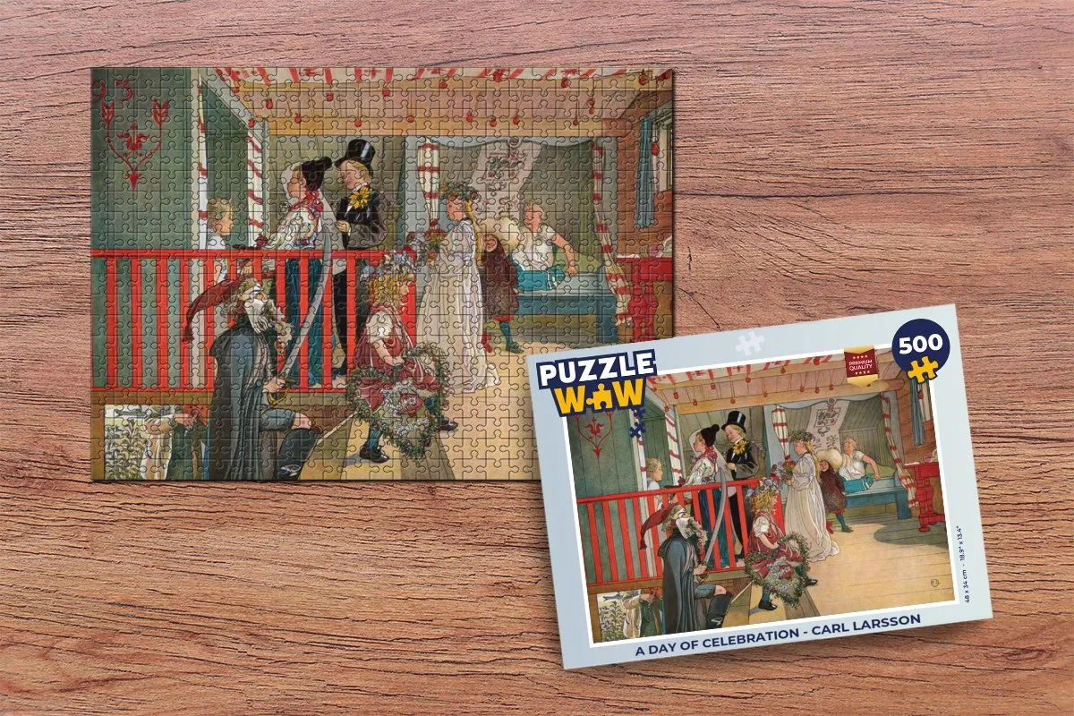 PuzzleWow Carl Larsson Legpuzzel 500 Stuks - Multicolor