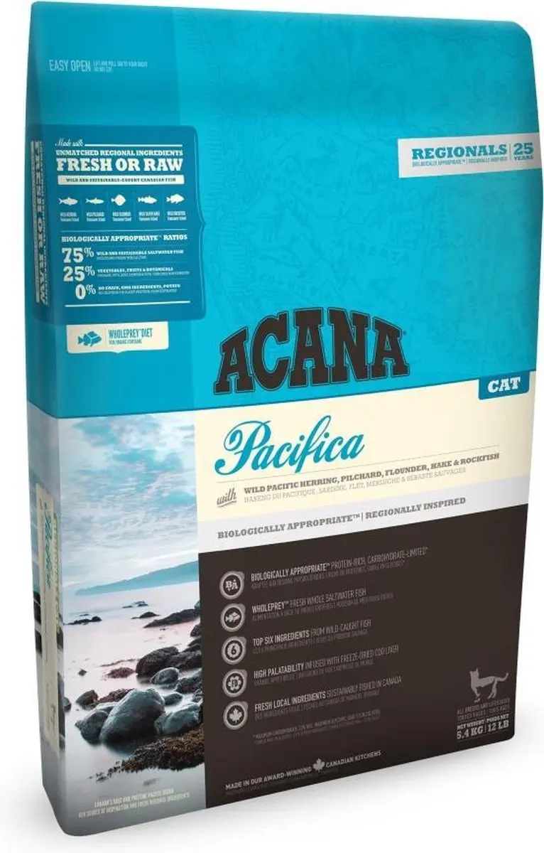 Acana Pacifica Cat & Kitten Regionals Proefverpakking