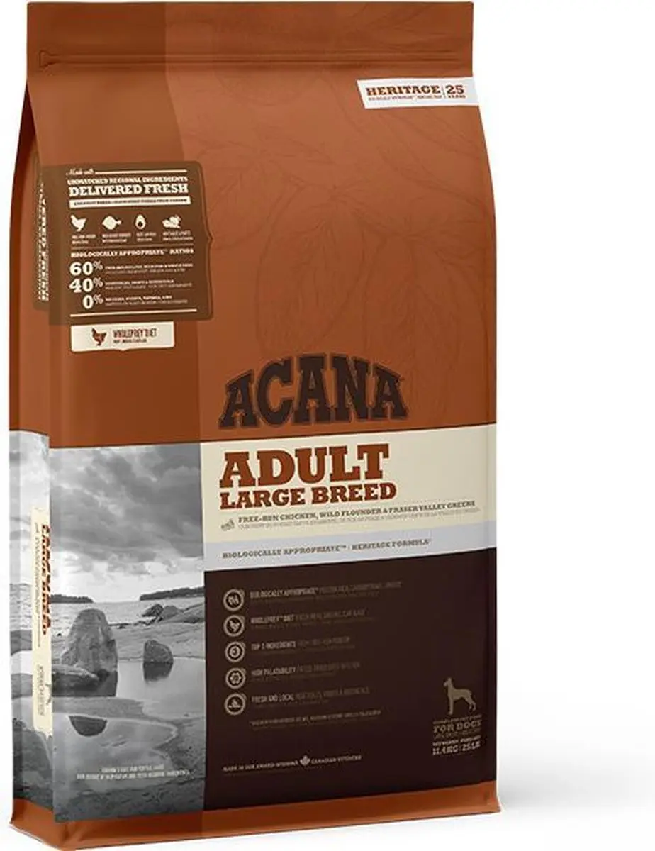 Acana HERITAGE Adult Large Breed 11.4 kg.