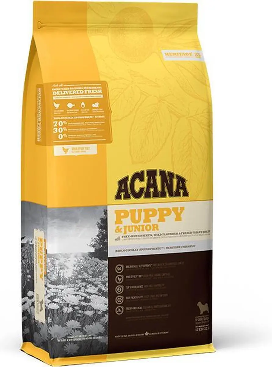 Acana HERITAGE Puppy & Junior 17 kg.