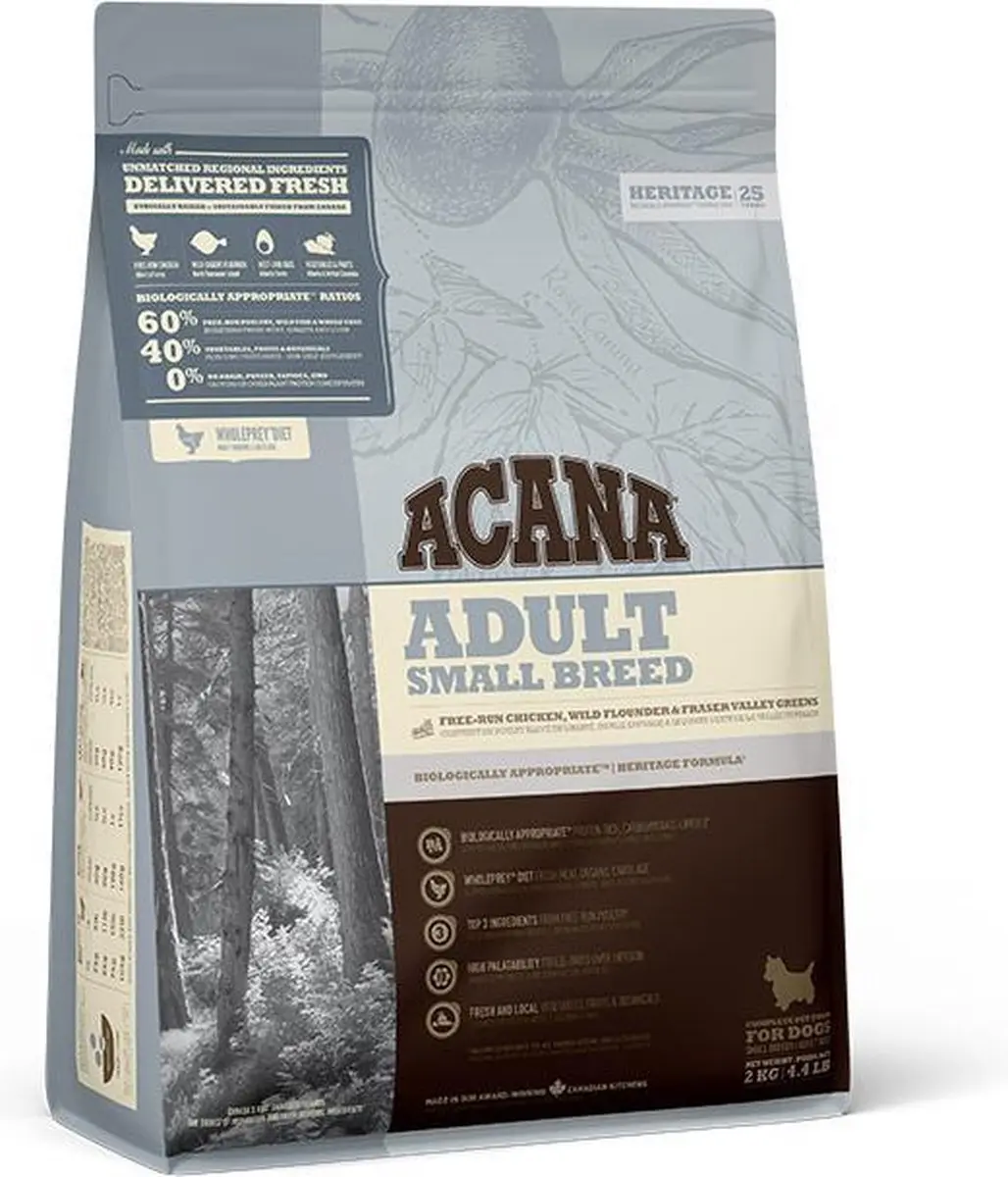 Acana HERITAGE Adult Small Breed 2 kg.