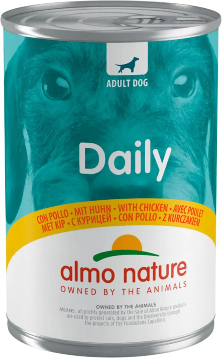 48x Almo Nature Daily Menu Hondenvoer Nat Kip 400 gr