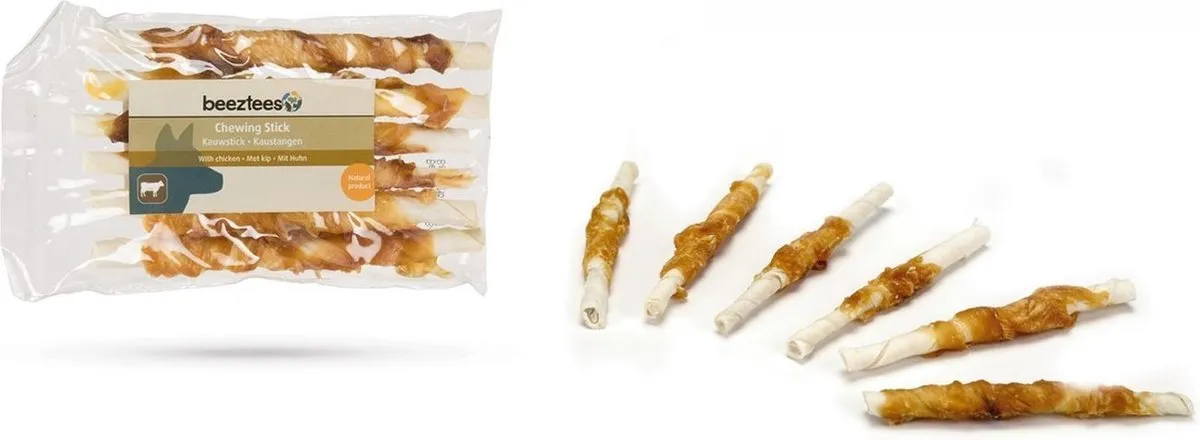 Beeztees Culinaire Kauwstaafjes Kip - 6 Stuks