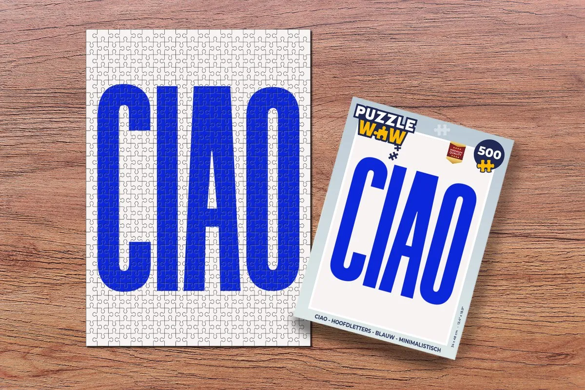 PuzzleWow Ciao Legpuzzel 500 Stuks - Blauw