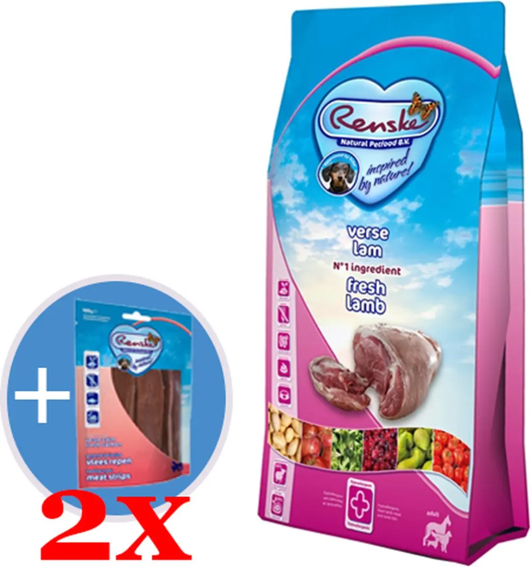Renske  super premium adult lam graanvrij hondenvoer 12 kg