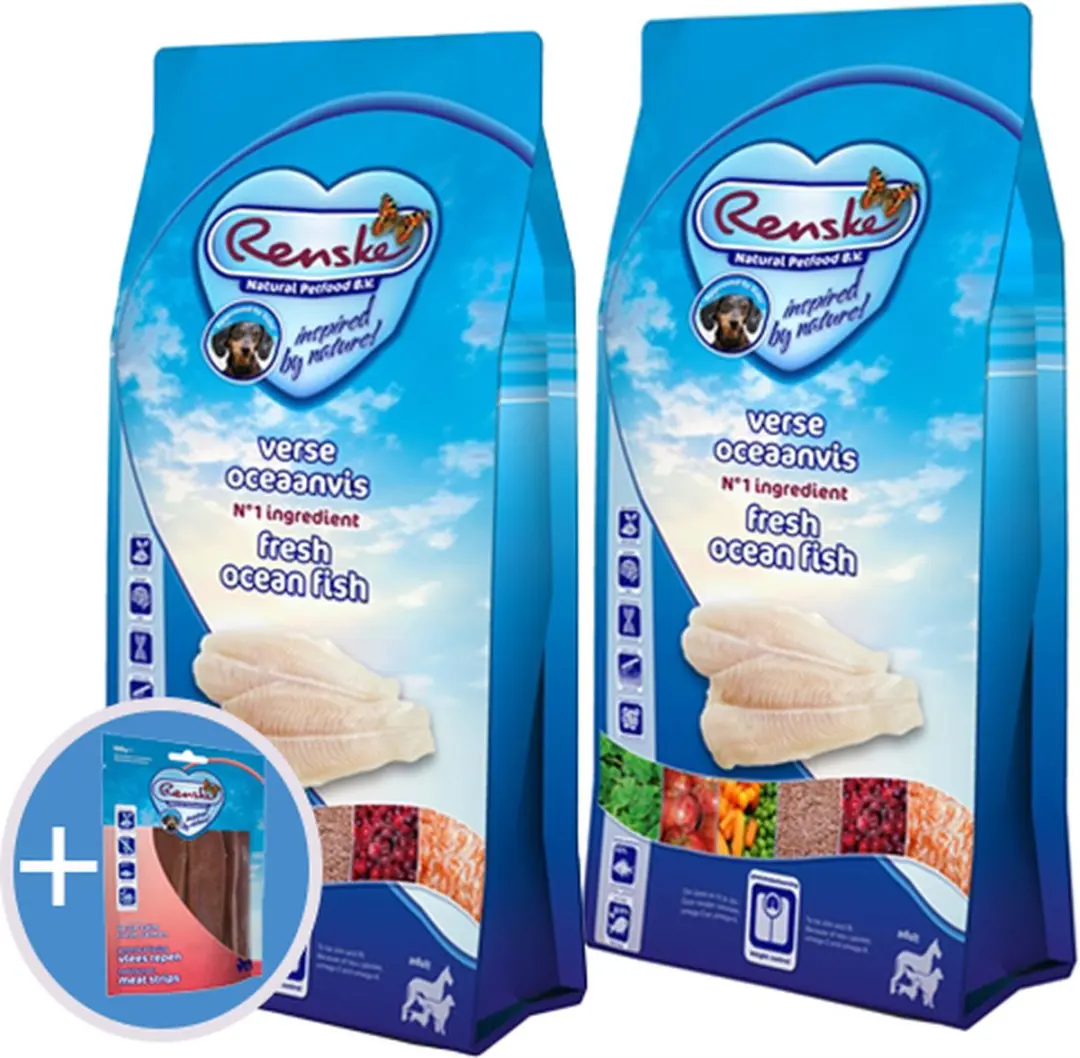 Renske super premium adult oceaanvis hondenvoer 2 x 12 kg