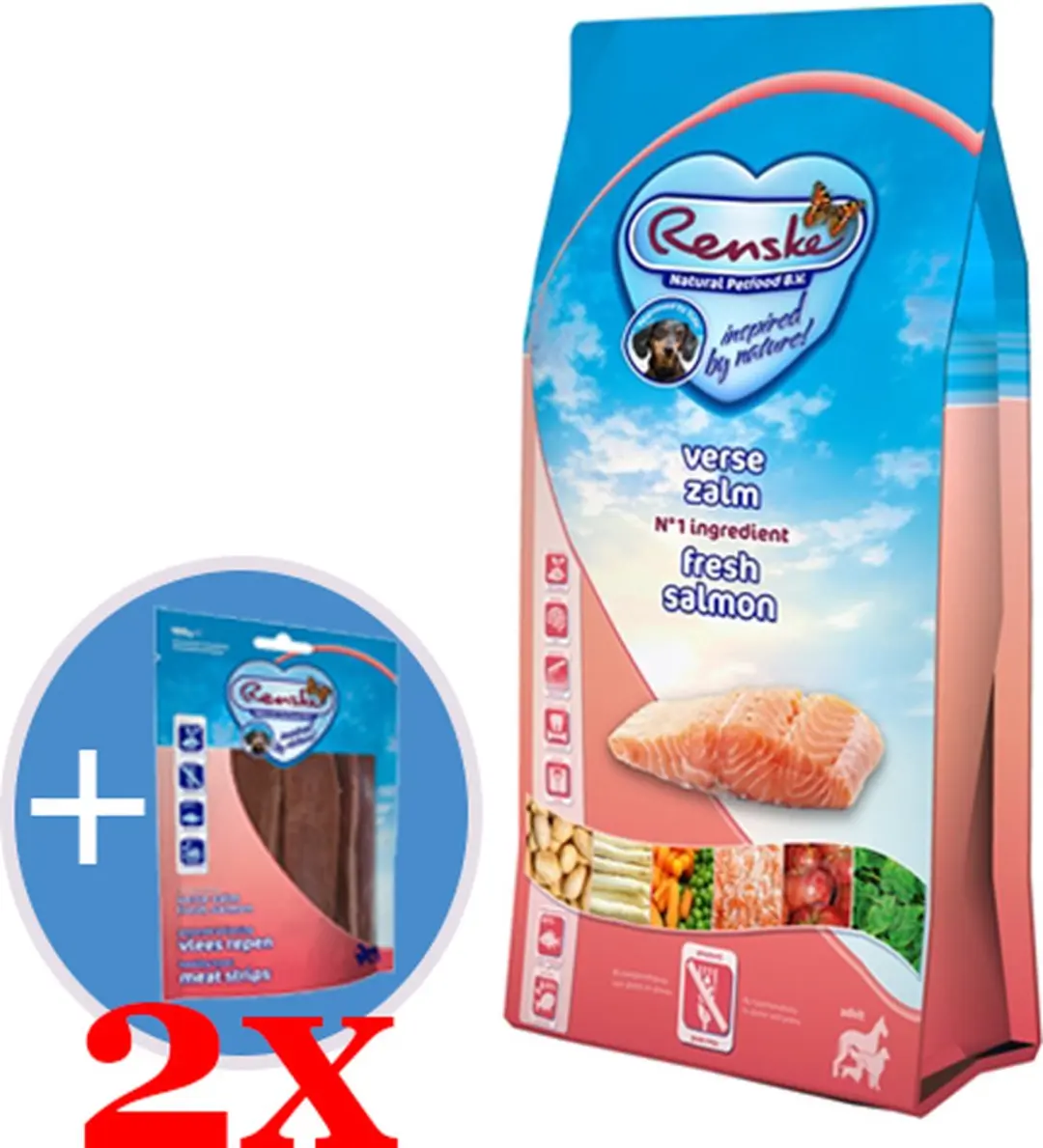 Renske  super premium adult zalm graanvrij hondenvoer 12 kg