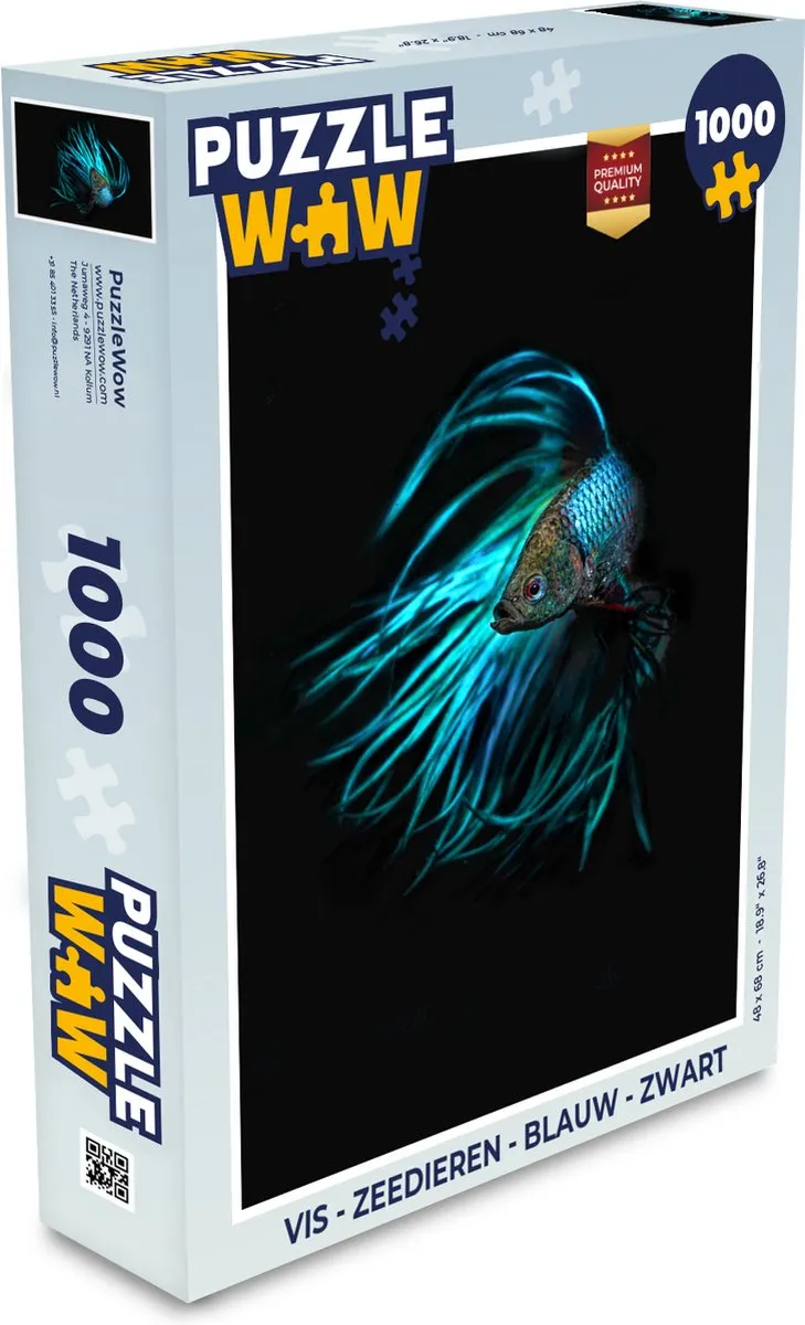 PuzzleWow Zeedieren Legpuzzel 1000 Stuks - Multicolor