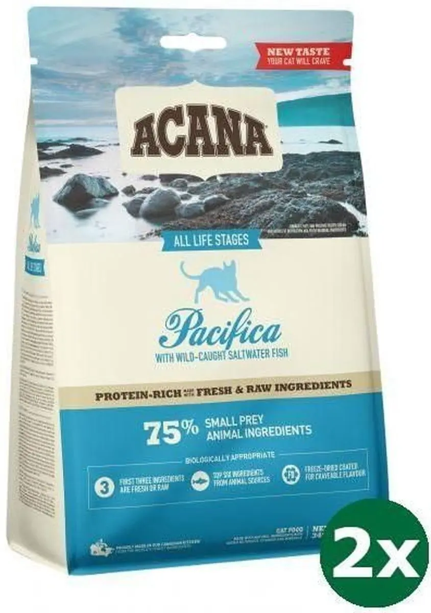 Acana cat pacifica kattenvoer 2x 4,5 kg