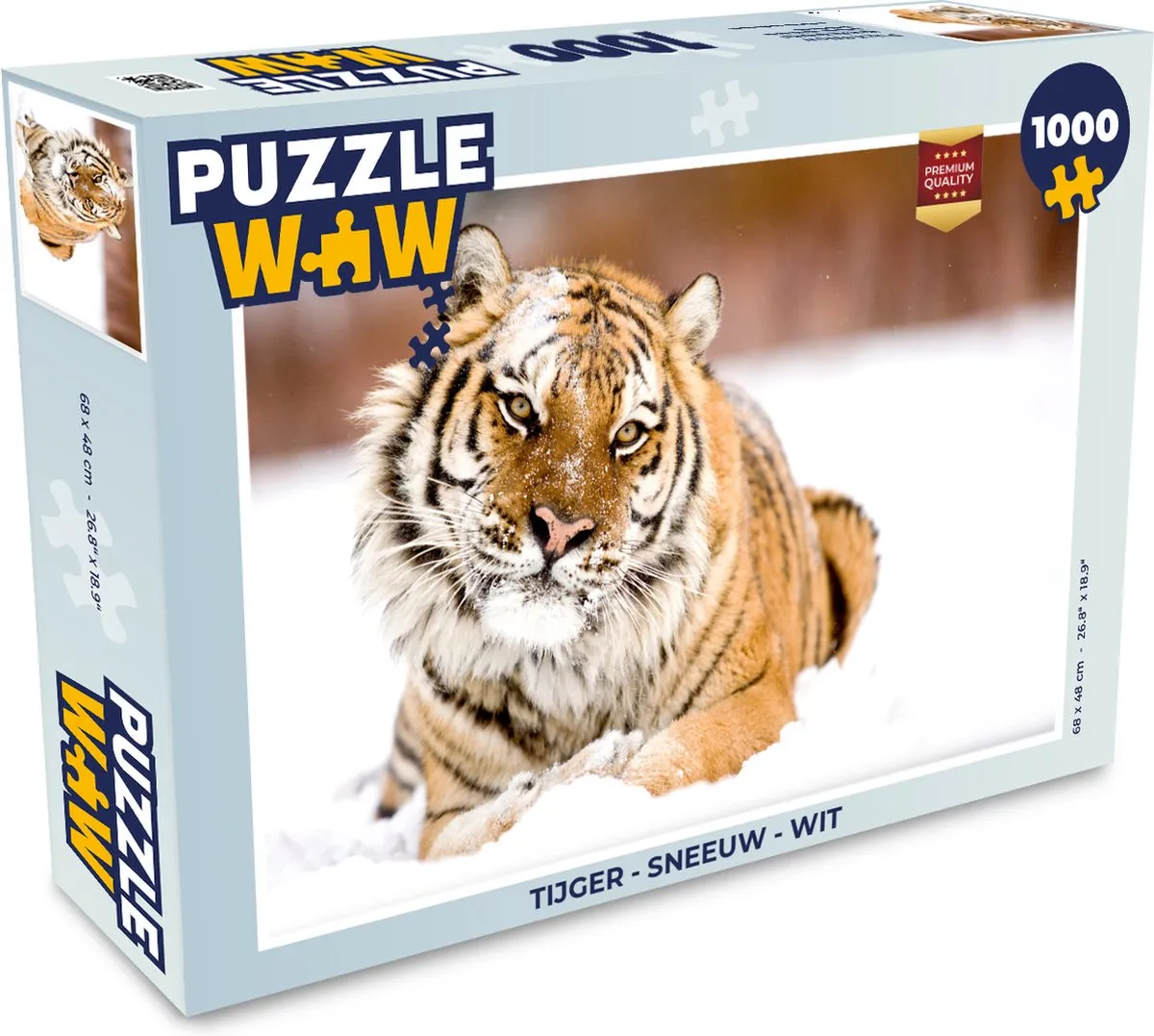 PuzzleWow Tijger Legpuzzel 1000 Stuks