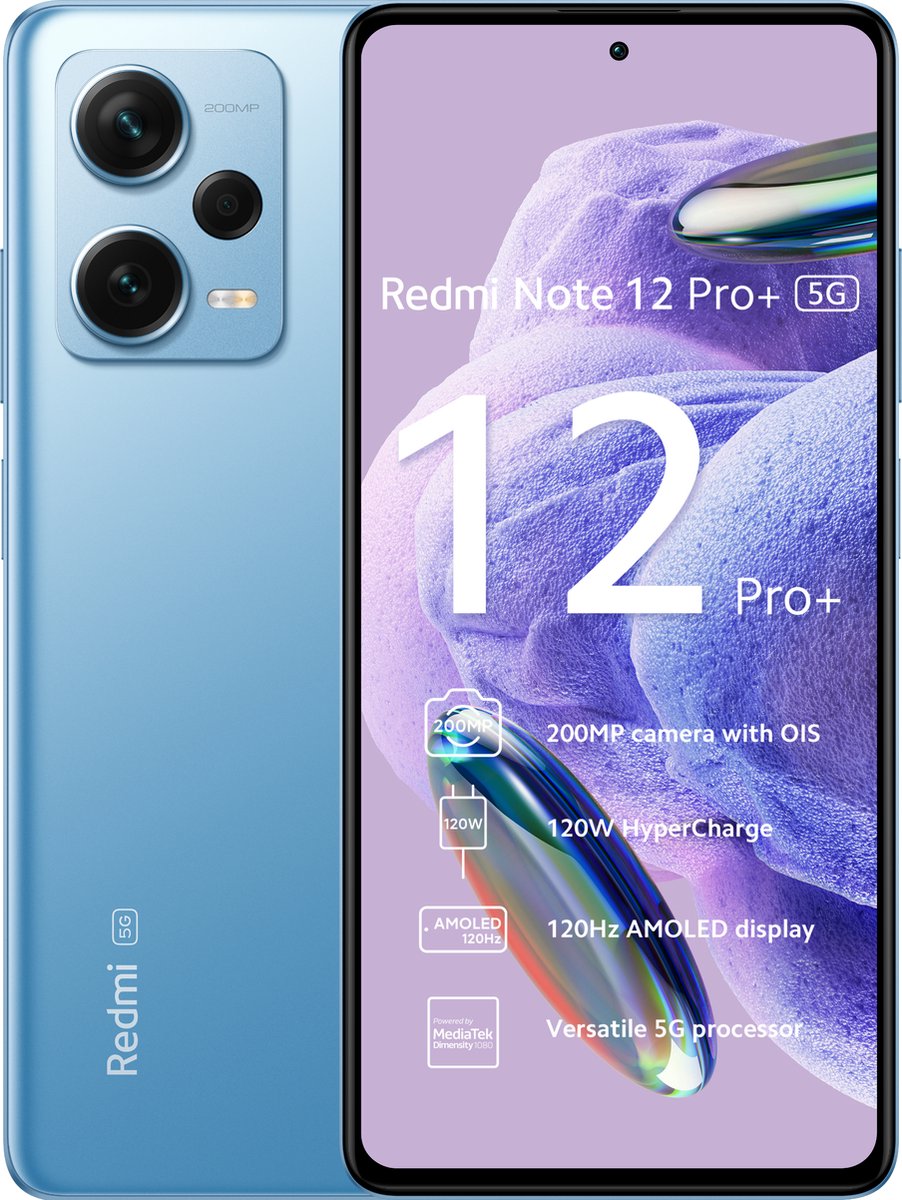 Xiaomi Redmi Note 12 Pro+ 5G - 8GB/256GB - Sky Blue