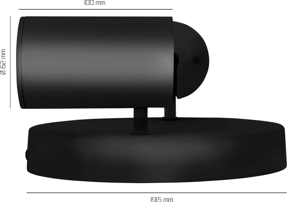 LEDVION Plafondspot 2-lichts Zwart - 5W 6500K GU10