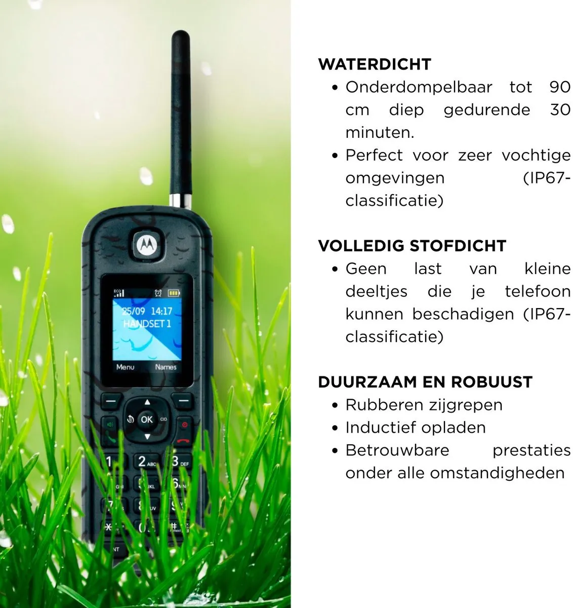 Motorola Voice O202 Draadloze Telefoons - 2 Stuks Zwart