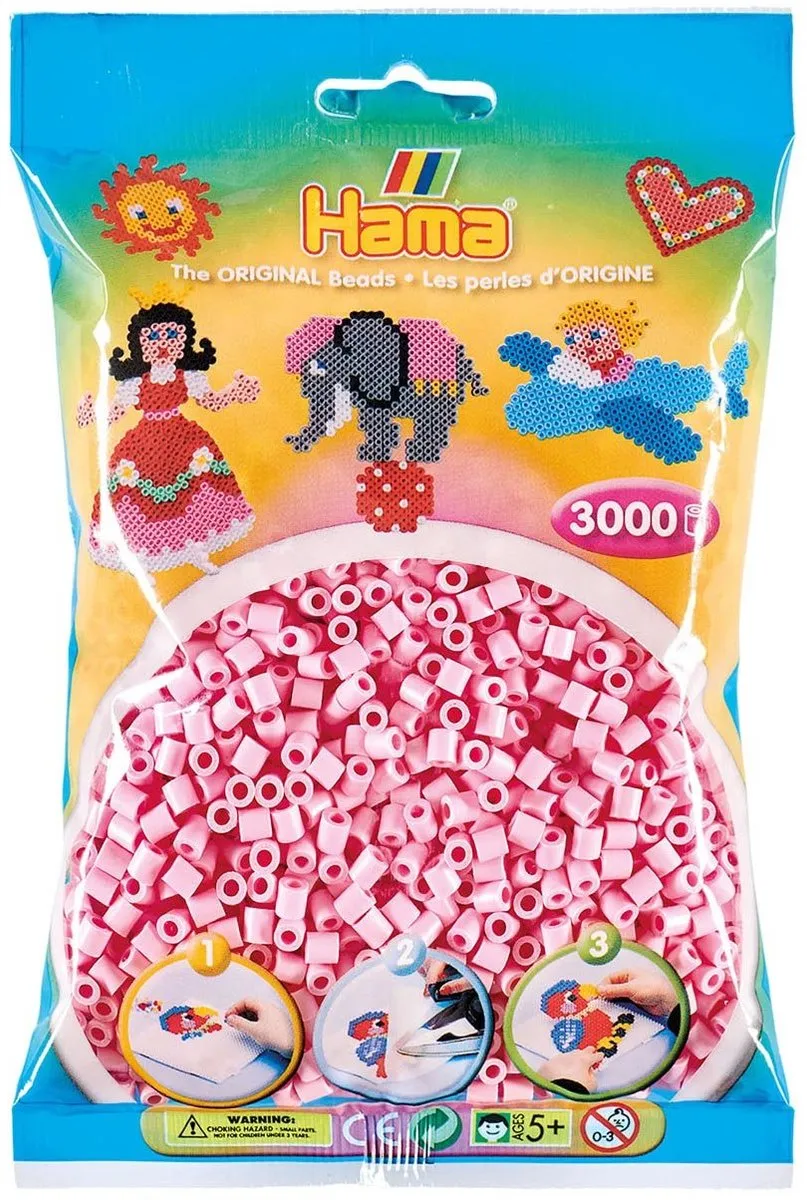 Hama Strijkkralen Pastel Roze