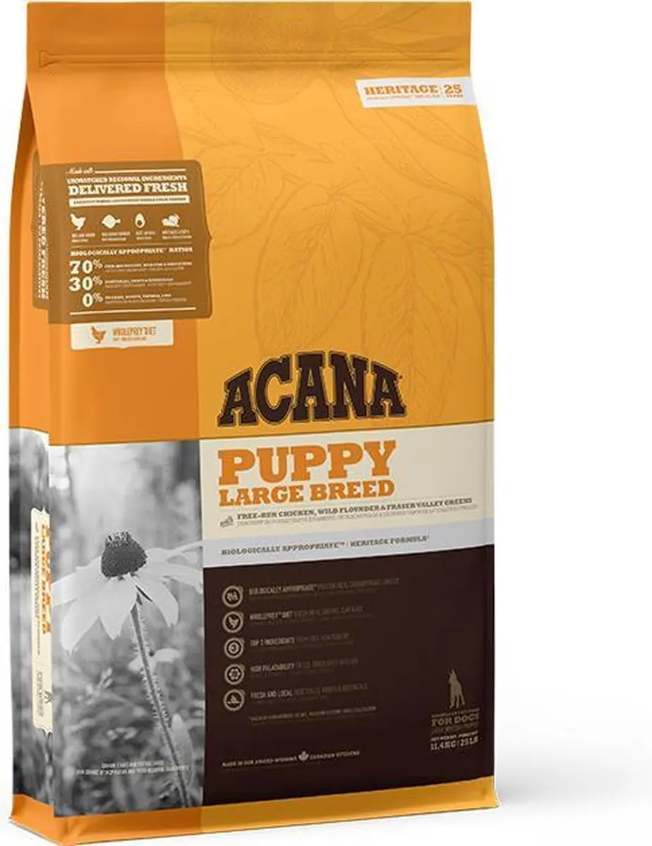 Acana HERITAGE Puppy Large Breed 11.4 kg.