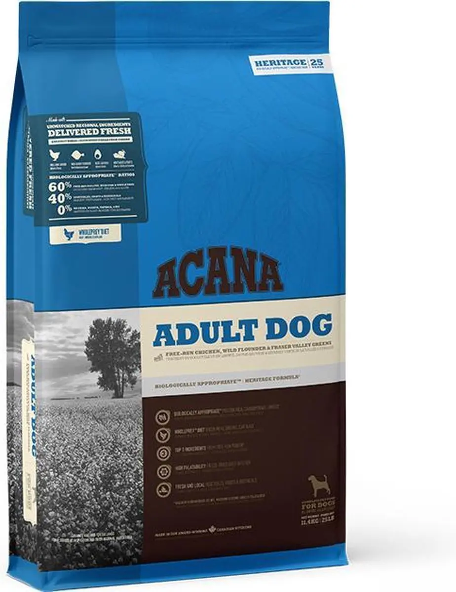 Acana HERITAGE Adult Dog 11.4 kg.