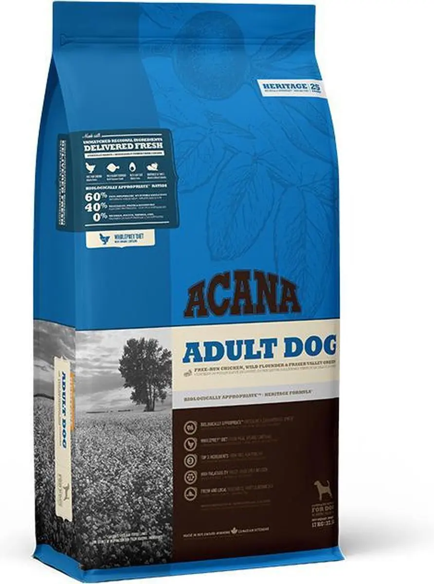 Acana HERITAGE Adult Dog 17 kg.