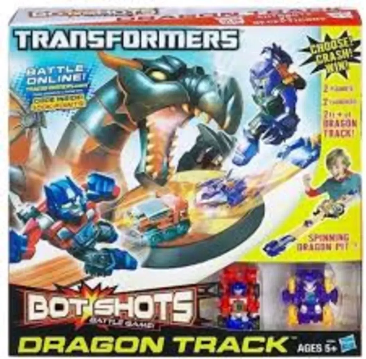 Transformers Bot Shots Battle Pack Dragon Track A2584-E24 - Multicolor