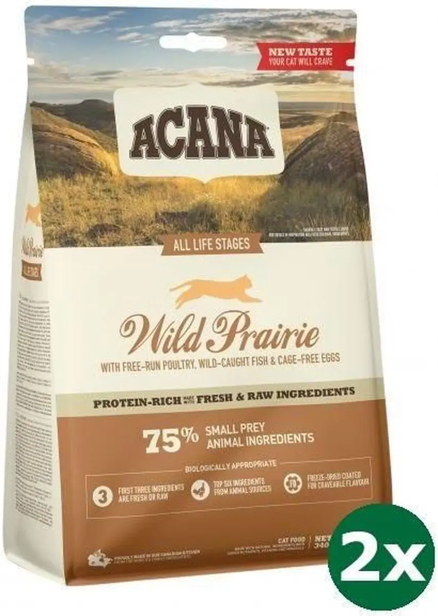 Acana cat wild prairie kattenvoer 2x 340 gr