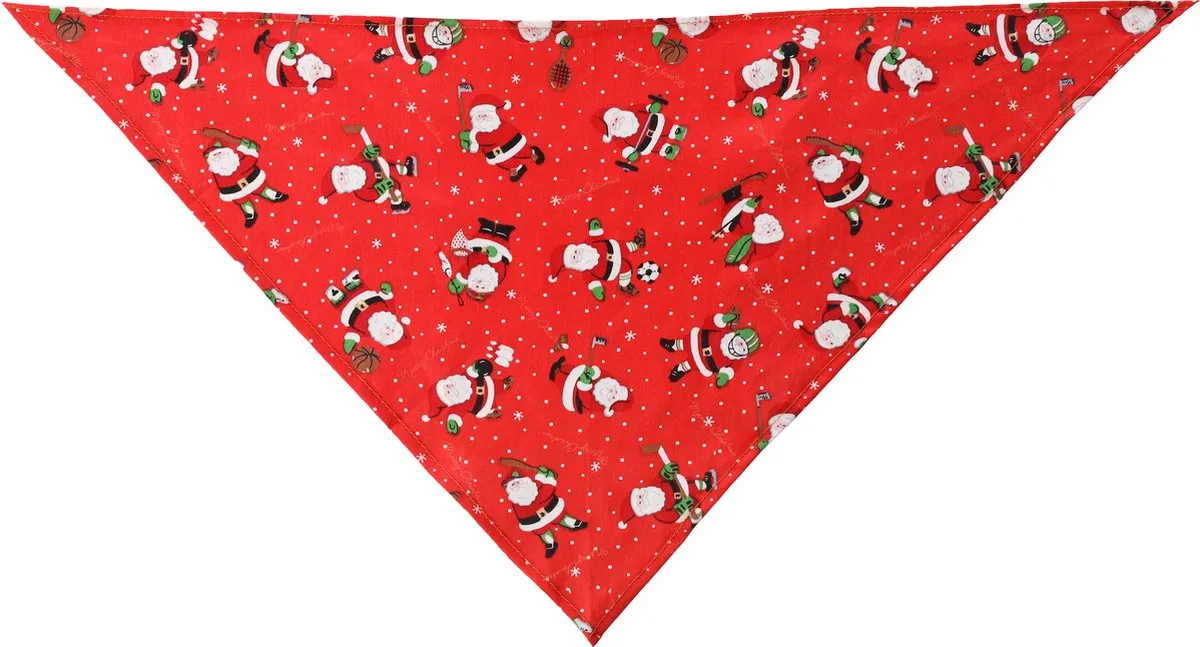Flamingo Mik Kerst Bandana Honden - Rood - 60x31cm