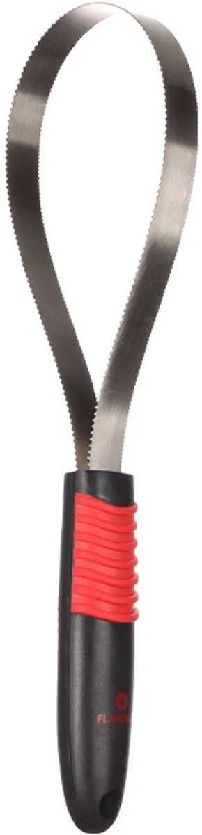 Flamingo Hondenborstel Shedder Large - Rood/Zwart