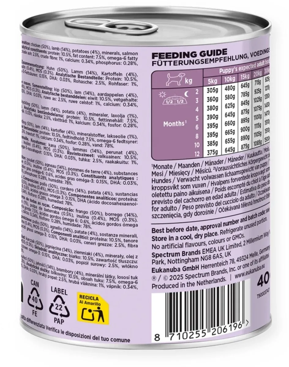 Eukanuba Life Care Puppy Lam & Aardappel Hondenvoer Nat 400g