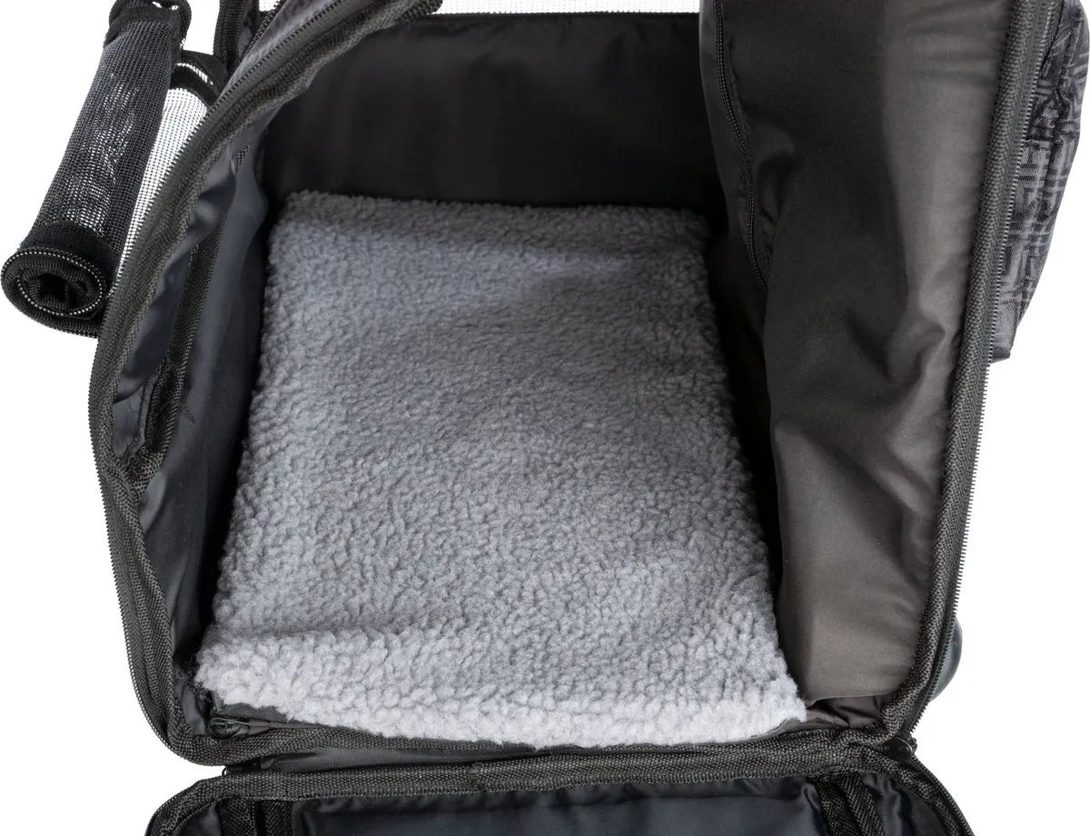 Trixie Reismand Trolley Elegance - Zwart 45x31x41cm