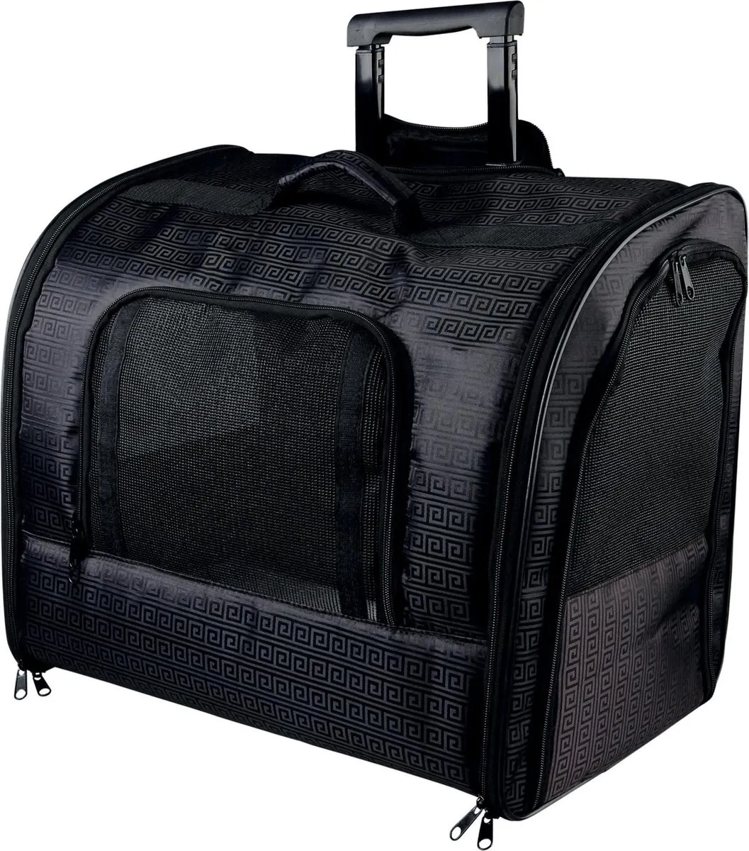 Trixie Reismand Trolley Elegance - Zwart 45x31x41cm
