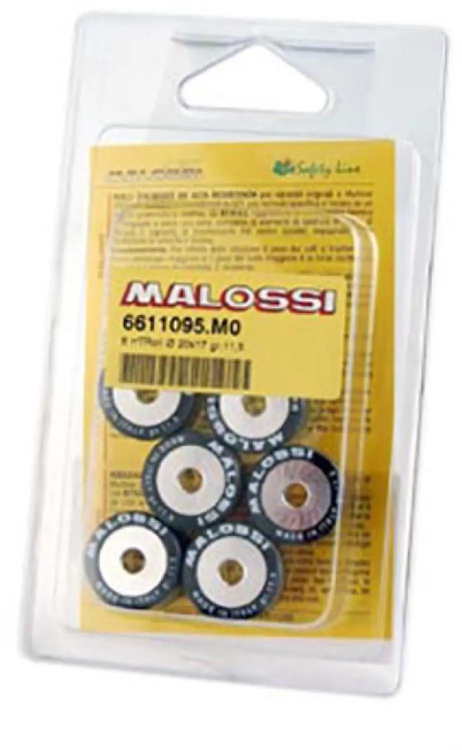 Galet rouleau de variateur Malossi pour Scooter Italjet 180 Dragster Lc 20x17 11