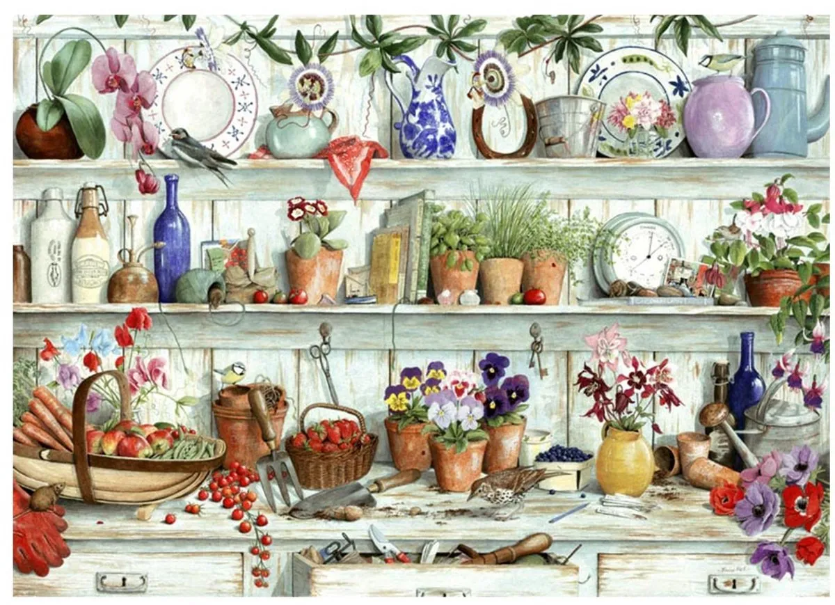 House Of Puzzles Posies and Produce Puzzel 500 XL Stukjes HP0650