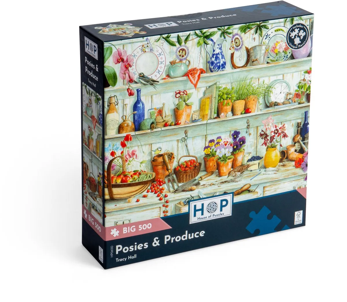 House Of Puzzles Posies and Produce Puzzel 500 XL Stukjes HP0650 - Multicolor