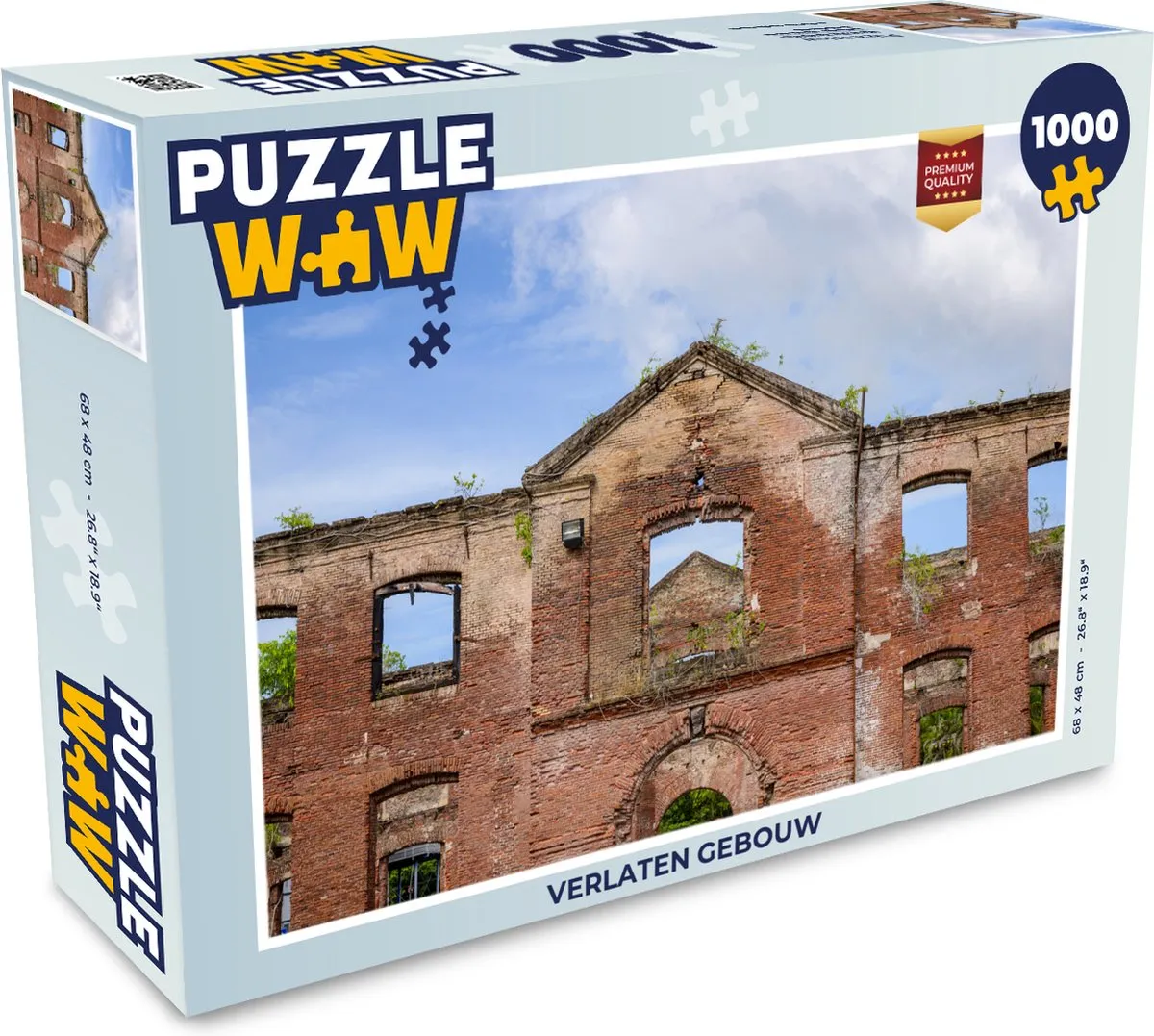 PuzzleWow Verlaten Gebouw Legpuzzel 1000 Stuks