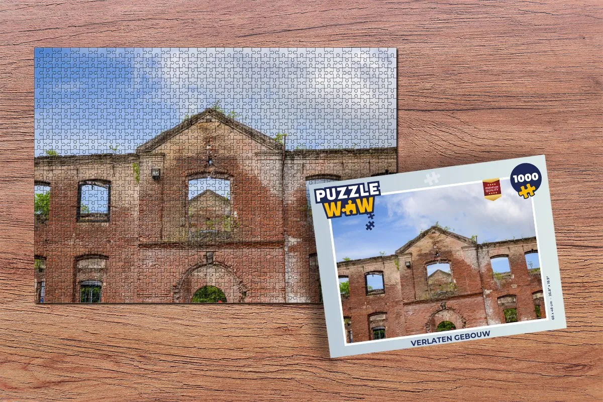 PuzzleWow Verlaten Gebouw Legpuzzel 1000 Stuks - Multicolor