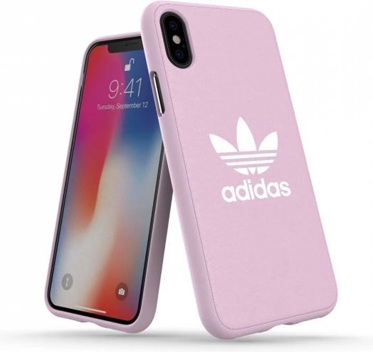 Adidas Originals Moulded Case Canvas 31642 - iPhone XS - Roze
