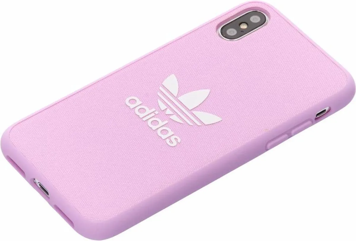 Adidas Originals Moulded Case Canvas 31642 - iPhone XS - Roze