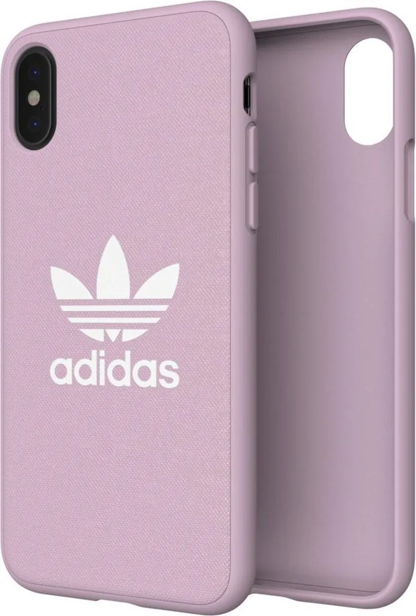 Adidas Originals Moulded Case Canvas 31642 - iPhone XS - Roze
