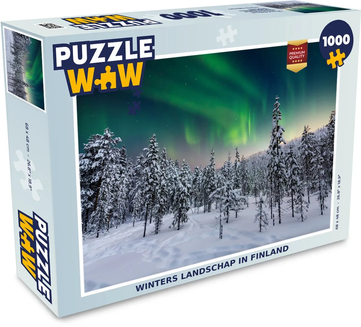PuzzleWow Winters Landschap Finland Legpuzzel 1000 Stuks