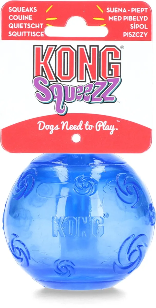 KONG Squezzz Ball Hondenspeelgoed - M - Ø6cm - Assorti - afbeelding 6 van 6