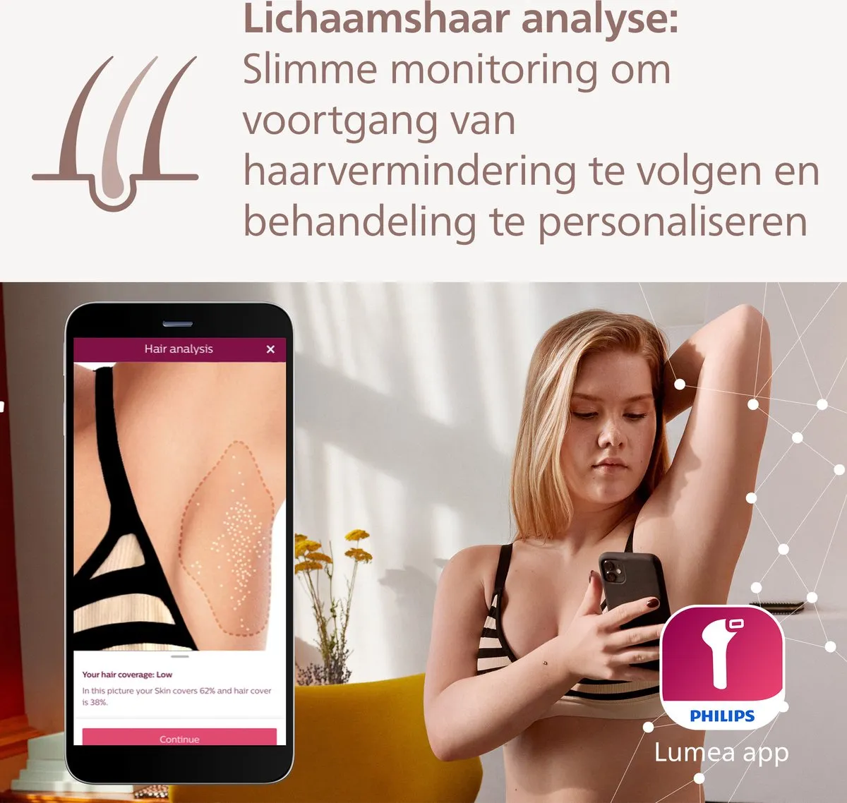 Philips Lumea IPL 9900 BRI951/01 Ontharingsapparaat - 450.000 Flitsen - Roségoud/Wit