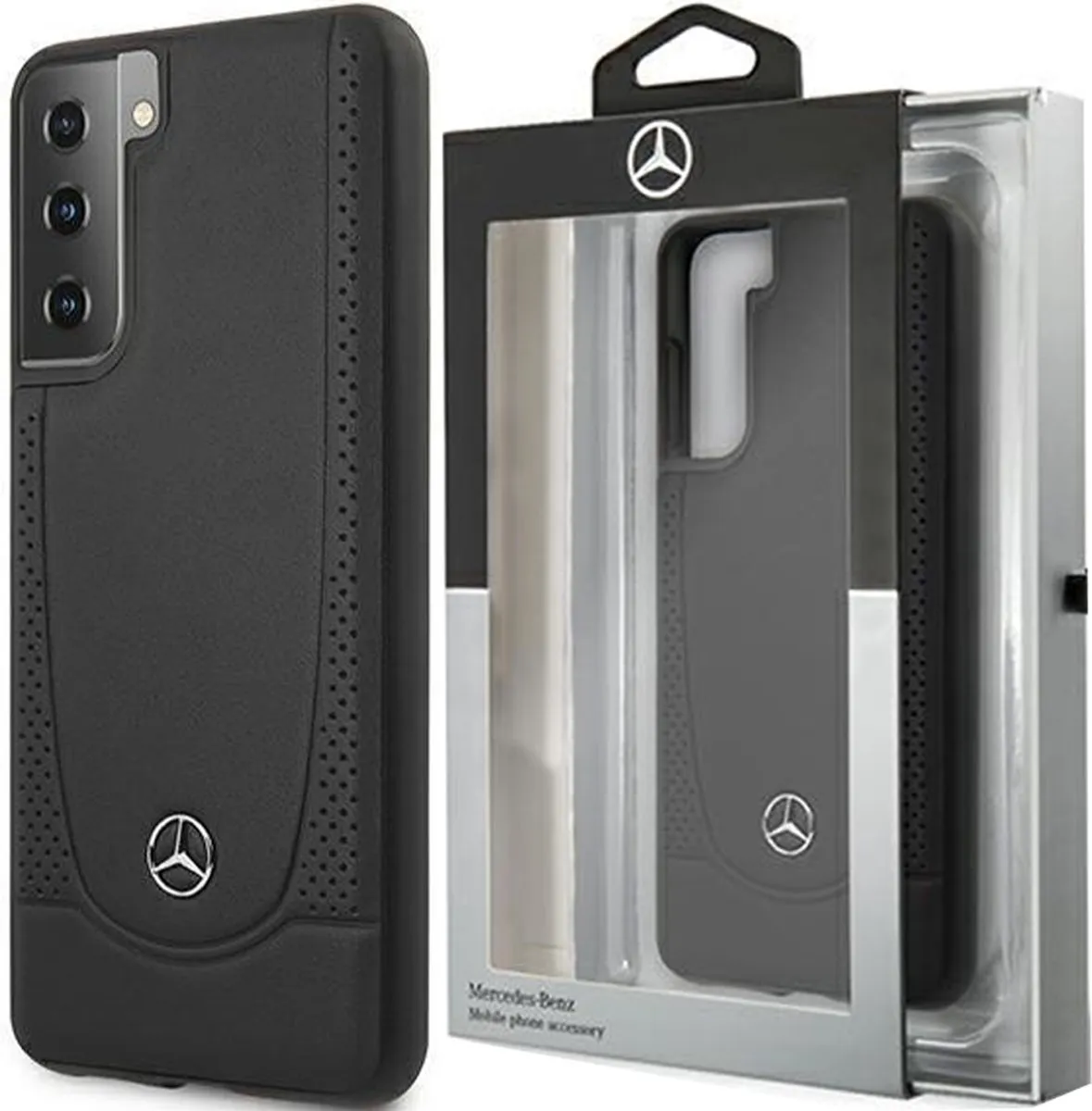 Mercedes-Benz Backcase Hoesje Samsung Galaxy S21+ - Effen Zwart