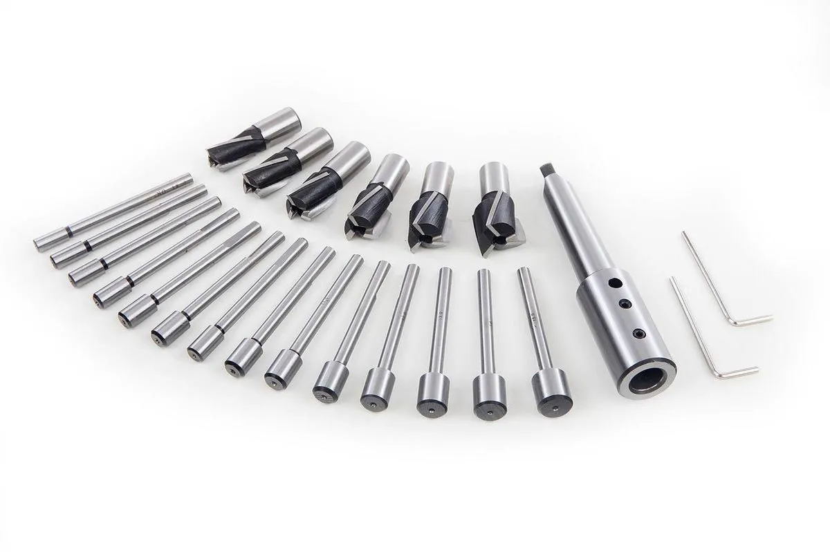 HBM HSS Inbus Verzinkfrezenset Type 1 - 14.5cm