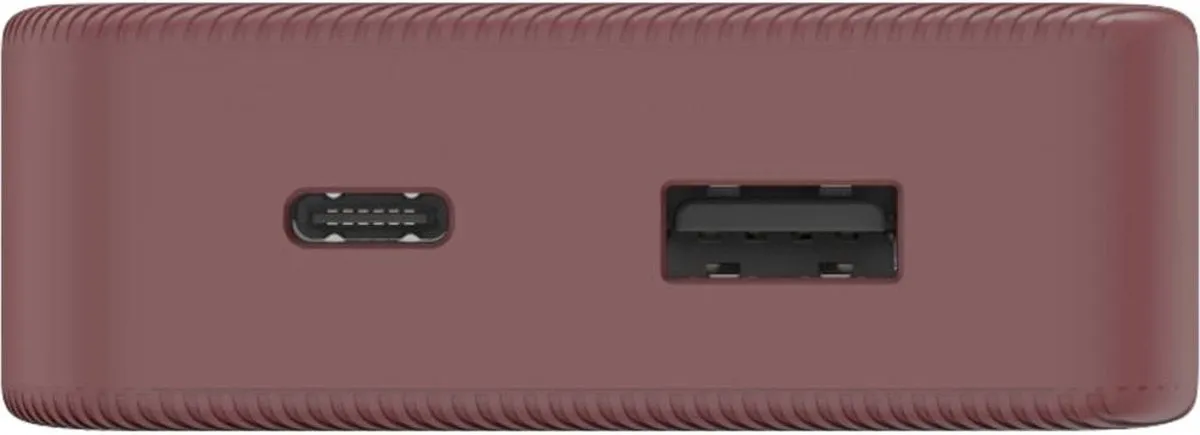 Hama Powerbank - Color - 10000mAh - 15W - 1x USB-C, 1x USB-A - Rood