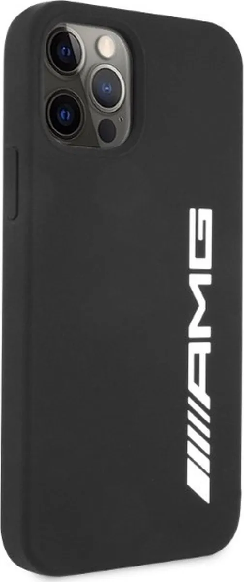 Mercedes-AMG Silicone Back Cover iPhone 12 Pro Max - Zwart - afbeelding 6 van 6